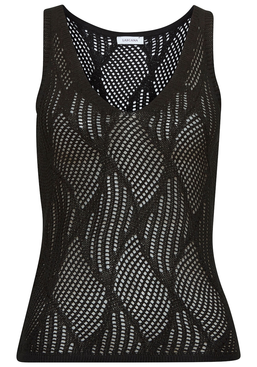 Вязаный топ LASCANA, черный
Вязаный топ LASCANA, черный