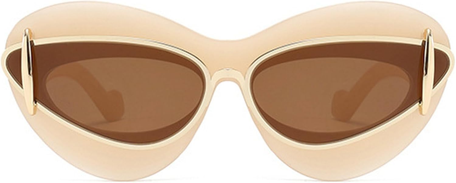 Солнцезащитные очки «кошачий глаз» для женщин, 2024 год, роскошные винтажные солнцезащитные очки в стиле панк Y2k для мужчин, двойная оправа, ретро-очки, защита от УФ-излучения UV400 N45 mincl, Champagne
Солнцезащитные очки «кошачий глаз» для женщин, 2024 год, роскошные винтажные солнцезащитные очки в стиле панк Y2k для мужчин, двойная оправа, ретро-очки, защита от УФ-излучения UV400 N45 mincl, Champagne