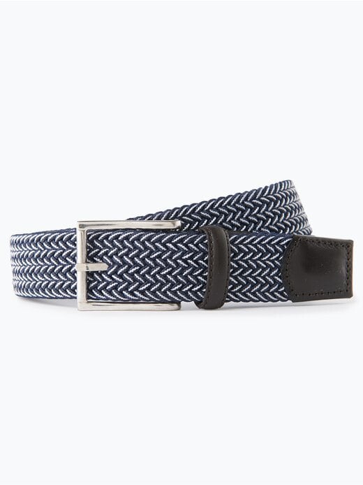 Ремень с кожаным наполнением Nils Sundström, синий
Ремень с кожаным наполнением Nils Sundström, синий