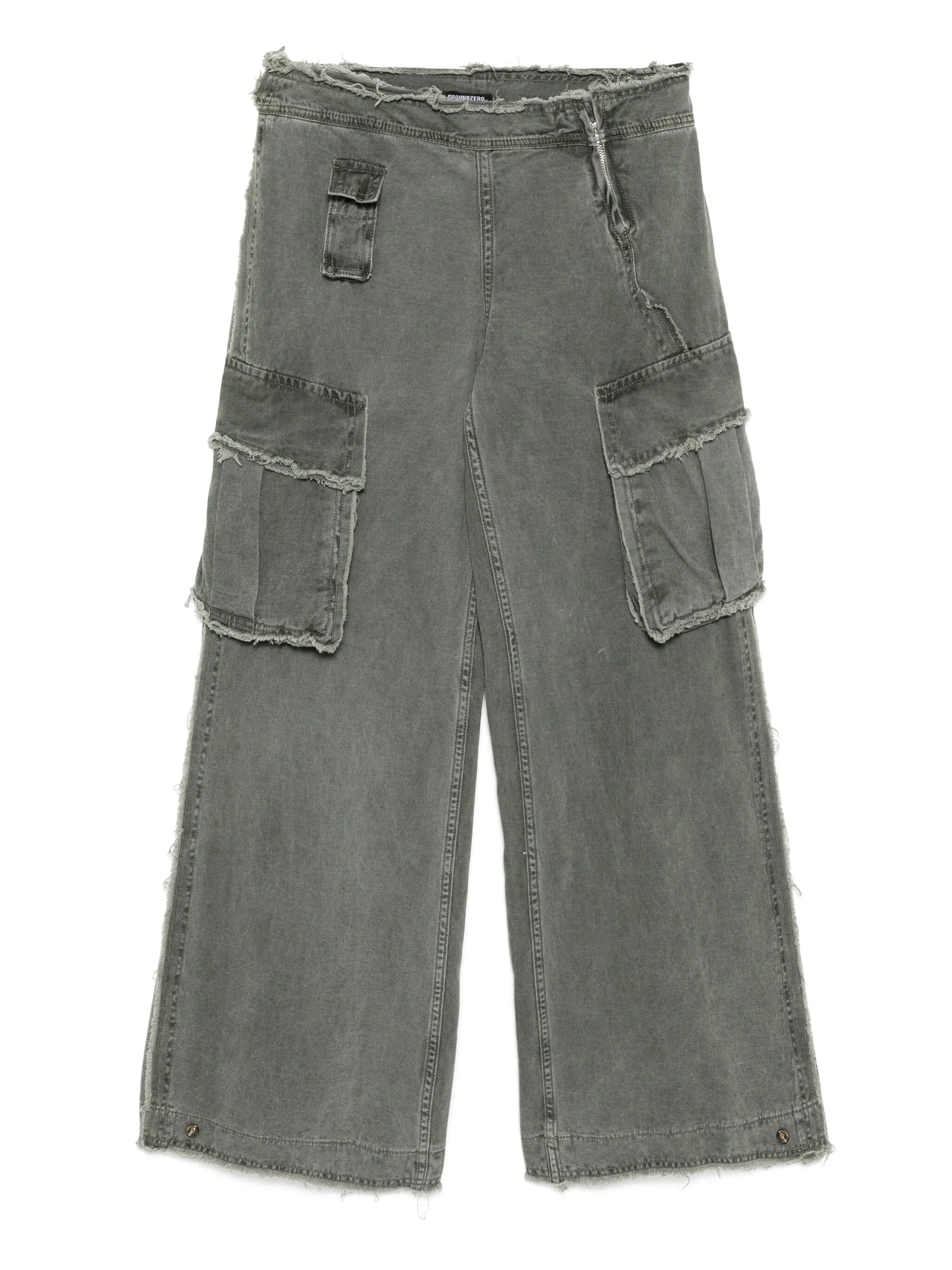 Брюки карго с бахромой Ground Zero, зеленый
Брюки карго с бахромой Ground Zero, зеленый