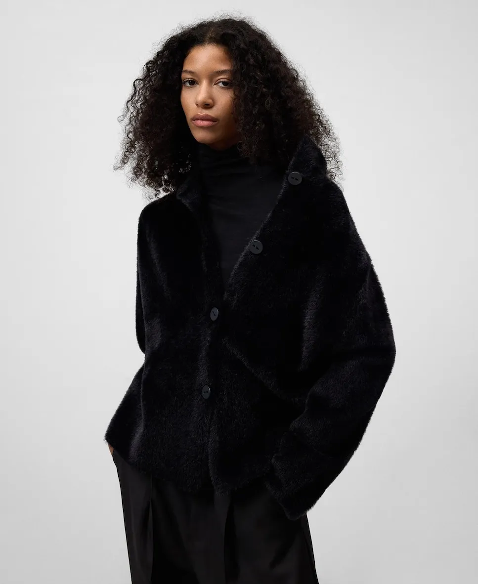 Женская вязаная куртка с пушистым эффектом Adolfo Dominguez, черный
Женская вязаная куртка с пушистым эффектом Adolfo Dominguez, черный