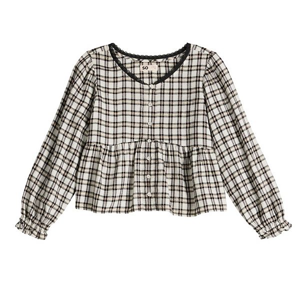 Детская блузка с кружевной отделкой So, Black Red Plaid
Детская блузка с кружевной отделкой So, Black Red Plaid