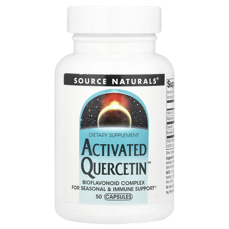 Source Naturals, Activated Quercetin , 50 капсул
Source Naturals, Activated Quercetin , 50 капсул