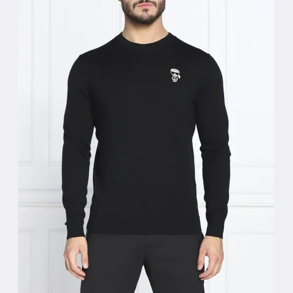 Шерстяной свитер обычного кроя Karl Lagerfeld, черный
Шерстяной свитер обычного кроя Karl Lagerfeld, черный