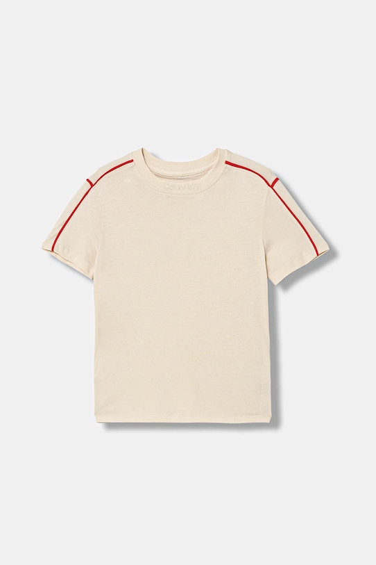 Детская хлопковая футболка Calvin Klein Jeans, бежевый
Детская хлопковая футболка Calvin Klein Jeans, бежевый