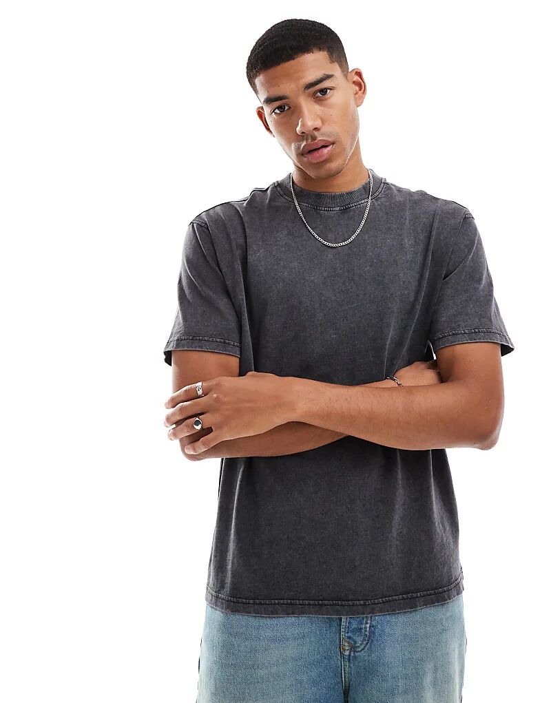 Футболка большого размера с эффектом кислотной стирки черного цвета Another Influence
Футболка большого размера с эффектом кислотной стирки черного цвета Another Influence