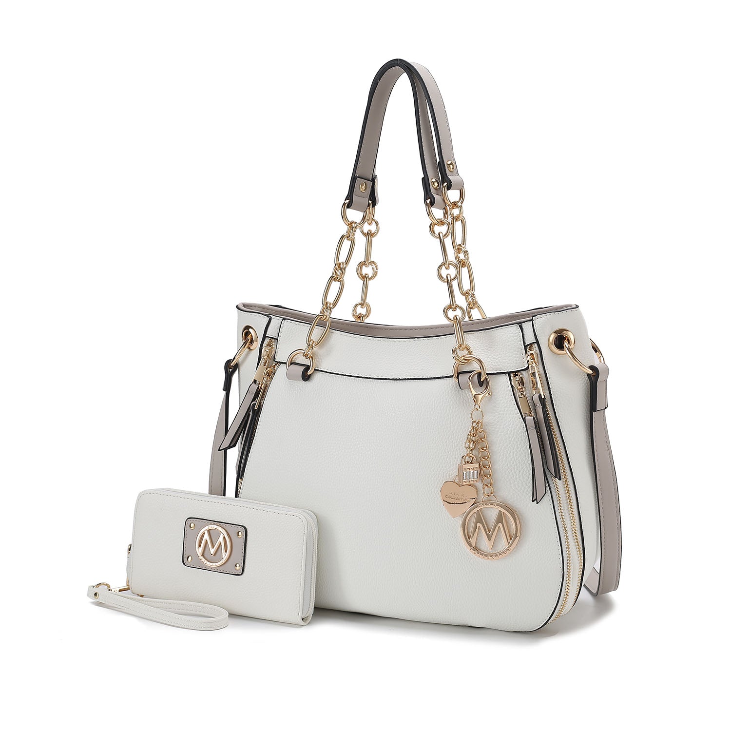 Комплект из женской сумки через плечо и кошелька Lina от Mia K MKF Collection By Mia K., белый
Комплект из женской сумки через плечо и кошелька Lina от Mia K MKF Collection By Mia K., белый