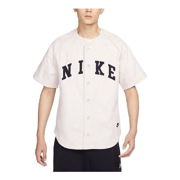 Рубашка бейсбольная рубашка с абрикосовыми пуговицами Nike, белый
Рубашка бейсбольная рубашка с абрикосовыми пуговицами Nike, белый