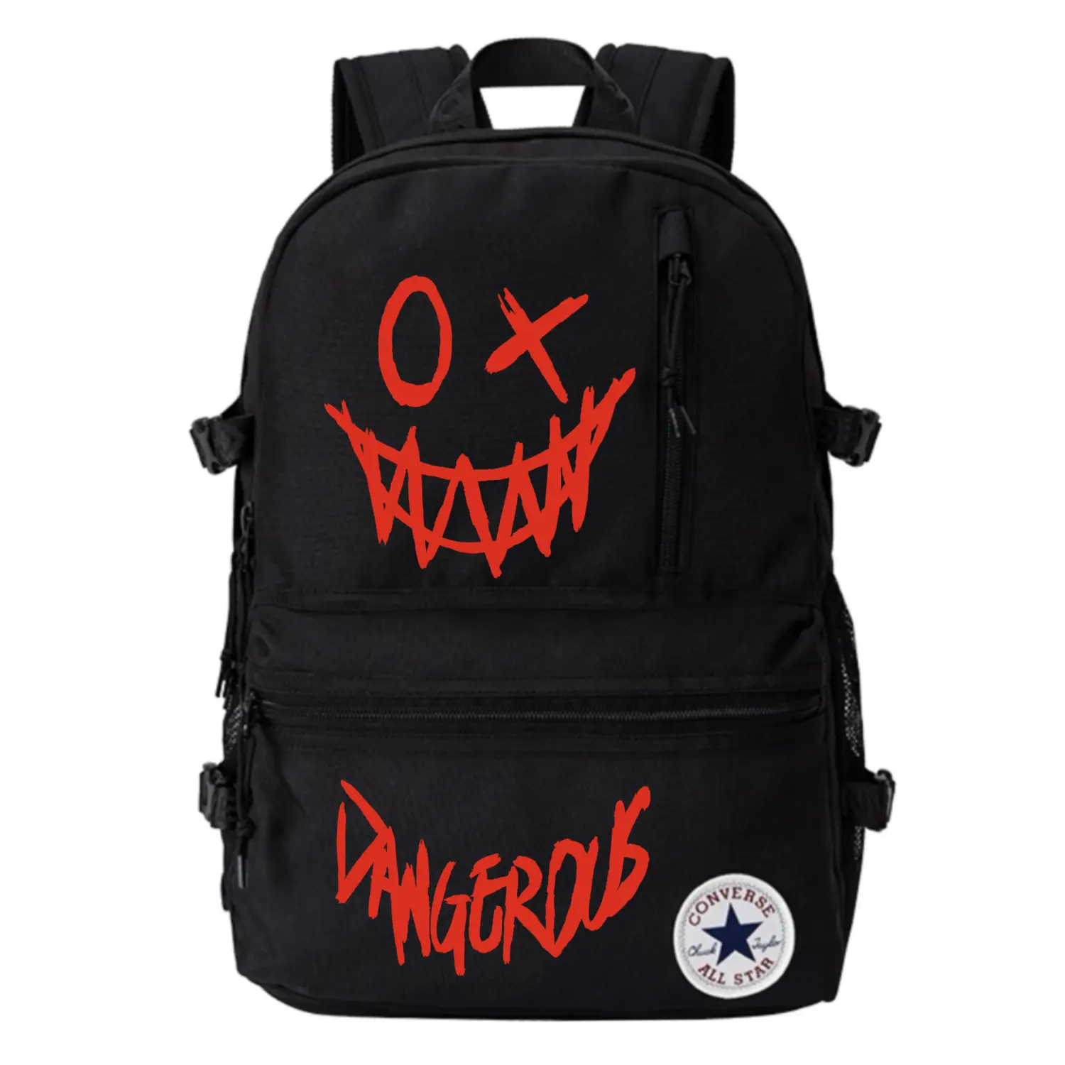 Converse Полиэстеровый рюкзак среднего размера унисекс черный, Ghost Face
Converse Полиэстеровый рюкзак среднего размера унисекс черный, Ghost Face