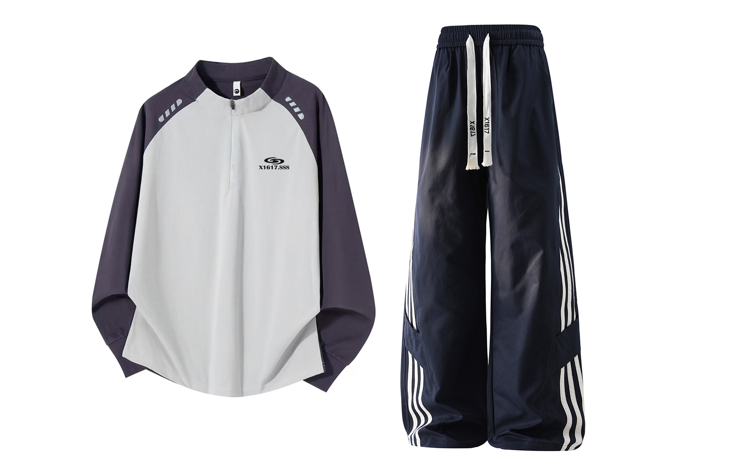 Повседневная спортивная одежда Unisex с воротником стойкой умеренная X1617, светло-серый & фиолетовый top+темно-синий pants
Повседневная спортивная одежда Unisex с воротником стойкой умеренная X1617, светло-серый & фиолетовый top+темно-синий pants