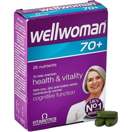 Витабиотики Well Woman 70+ 30 таблеток 59г Vitabiotics
Витабиотики Well Woman 70+ 30 таблеток 59г Vitabiotics