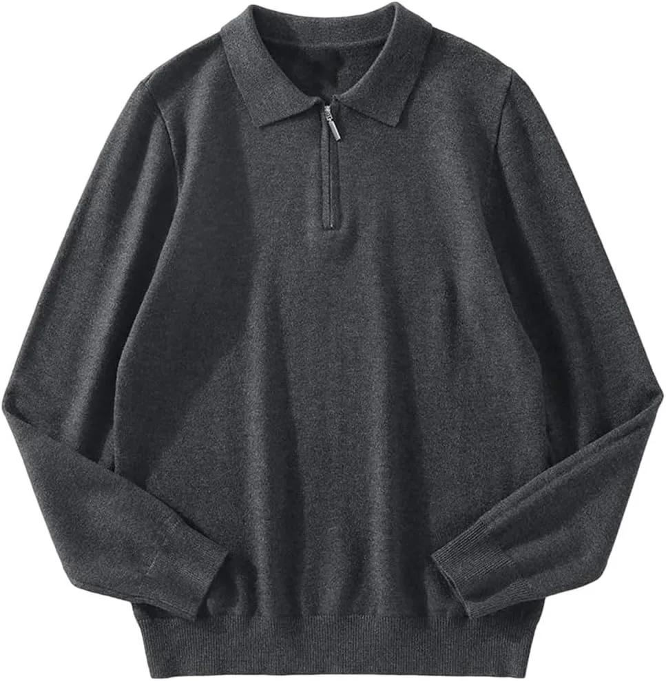 Мужской свитер-пуловер на молнии Plus Size
Мужской свитер-пуловер на молнии Plus Size