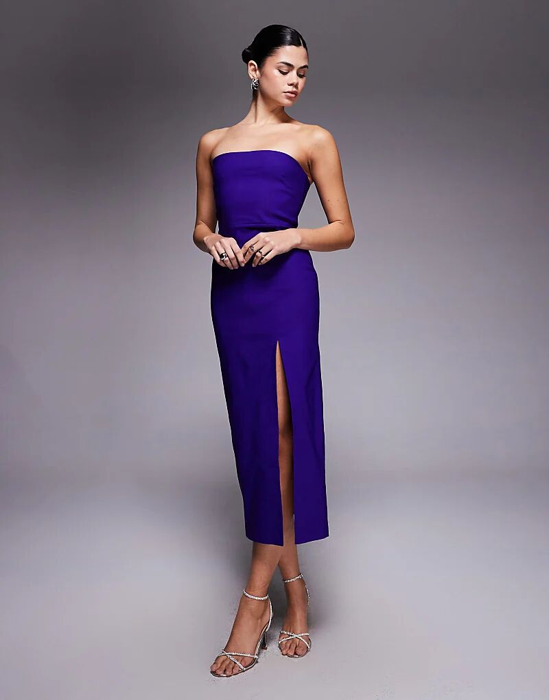 Платье-мидакси Vesper без бретелек с разрезом на бедре фиолетового цвета
Платье-мидакси Vesper без бретелек с разрезом на бедре фиолетового цвета