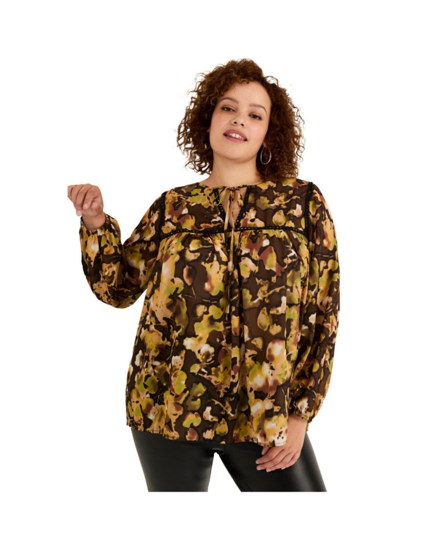 Женская блузка June + Vie с кружевной отделкой June & Vie, Watercolor floral
Женская блузка June + Vie с кружевной отделкой June & Vie, Watercolor floral