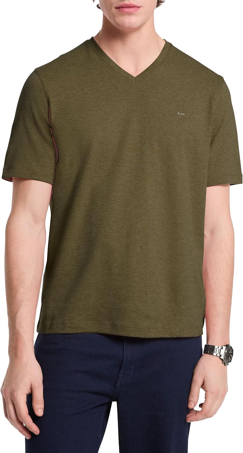 Мужская футболка Michael Kors Liquid Jersey Mk с V-образным вырезом, Sage Olive Heather, Зеленый, Мужская футболка Michael Kors Liquid Jersey Mk с V-образным вырезом, Sage Olive Heather
Мужская футболка Michael Kors Liquid Jersey Mk с V-образным вырезом, Sage Olive Heather, Зеленый, Мужская футболка Michael Kors Liquid Jersey Mk с V-образным вырезом, Sage Olive Heather