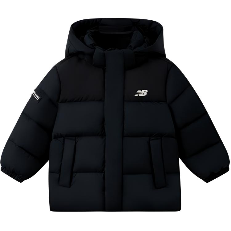New Balance Детская черная пуховая куртка
New Balance Детская черная пуховая куртка