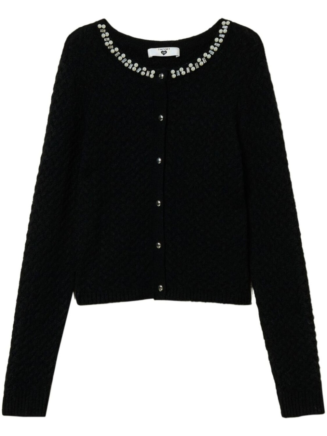 Кардиган с вышивкой TWINSET, черный
Кардиган с вышивкой TWINSET, черный