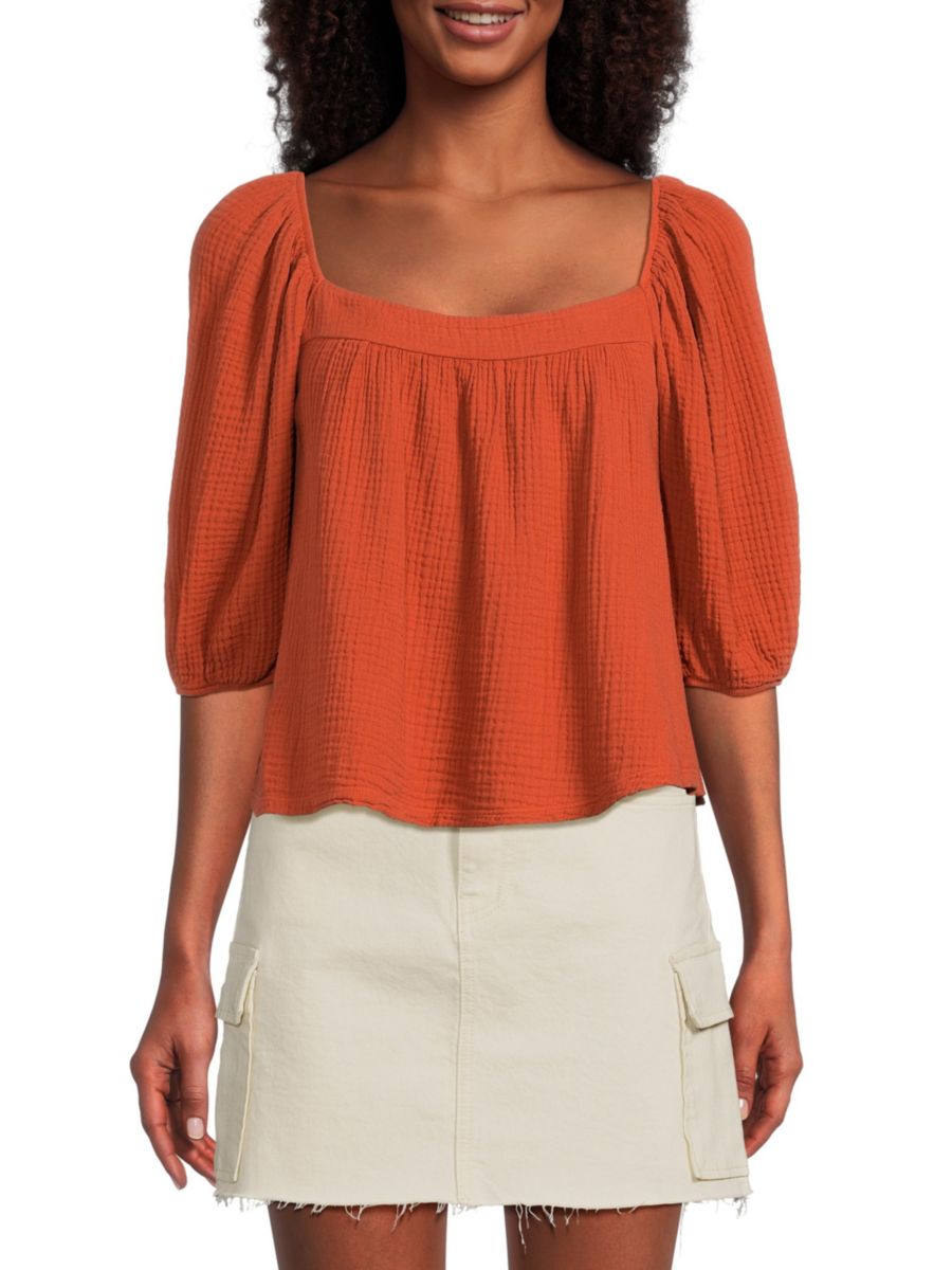 Топ Ollie Sweepy с рукавами-фонариками Nation LTD, красный
Топ Ollie Sweepy с рукавами-фонариками Nation LTD, красный