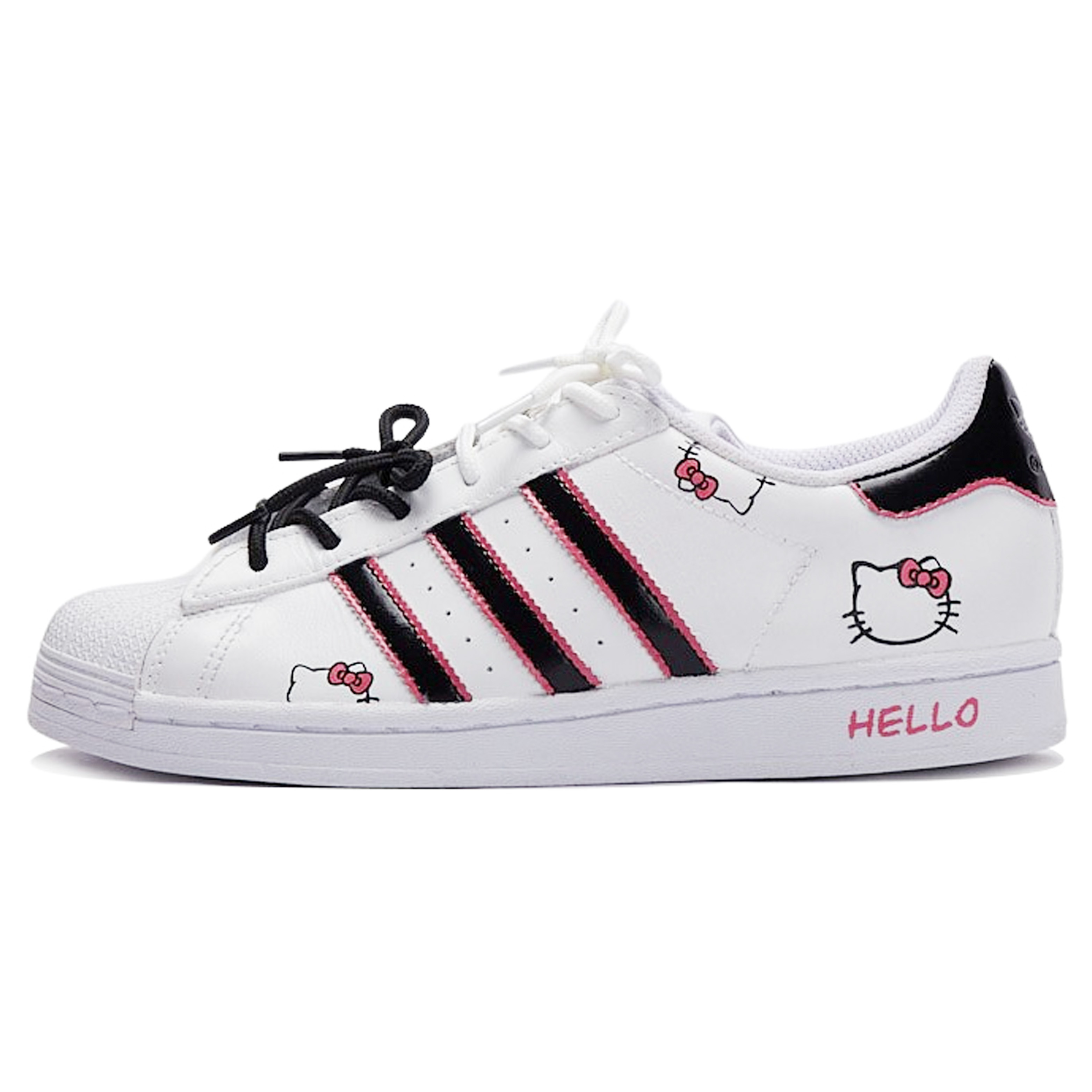 Детские кроссовки для скейтбординга Superstar J с противоскользящей подошвой и износостойкими подошвами для подростков Adidas Originals, черный/розовый/белый
Детские кроссовки для скейтбординга Superstar J с противоскользящей подошвой и износостойкими подошвами для подростков Adidas Originals, черный/розовый/белый