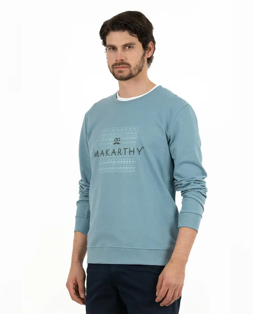 Мужская хлопковая толстовка с круглым вырезом Makarthy, светло-голубой
Мужская хлопковая толстовка с круглым вырезом Makarthy, светло-голубой