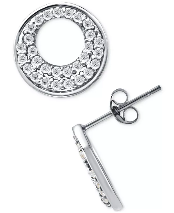 Серьги-Гвоздики с открытым кругом из кубического циркония в паве из стерлингового серебра, эксклюзивно в Macy's Giani Bernini, silver
Серьги-Гвоздики с открытым кругом из кубического циркония в паве из стерлингового серебра, эксклюзивно в Macy's Giani Bernini, silver