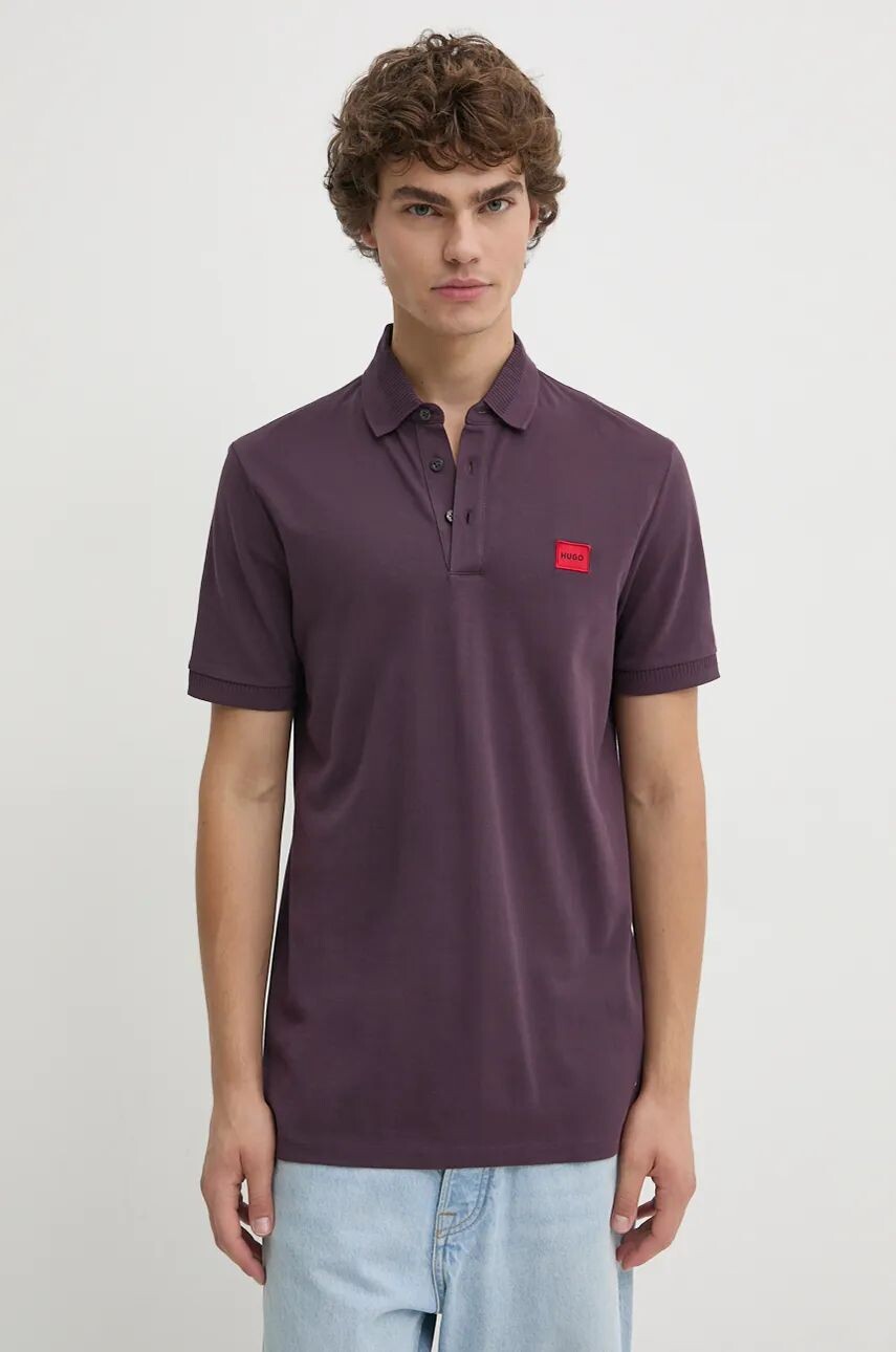 Рубашка-поло HUGO из хлопка, фиолетовый
Рубашка-поло HUGO из хлопка, фиолетовый