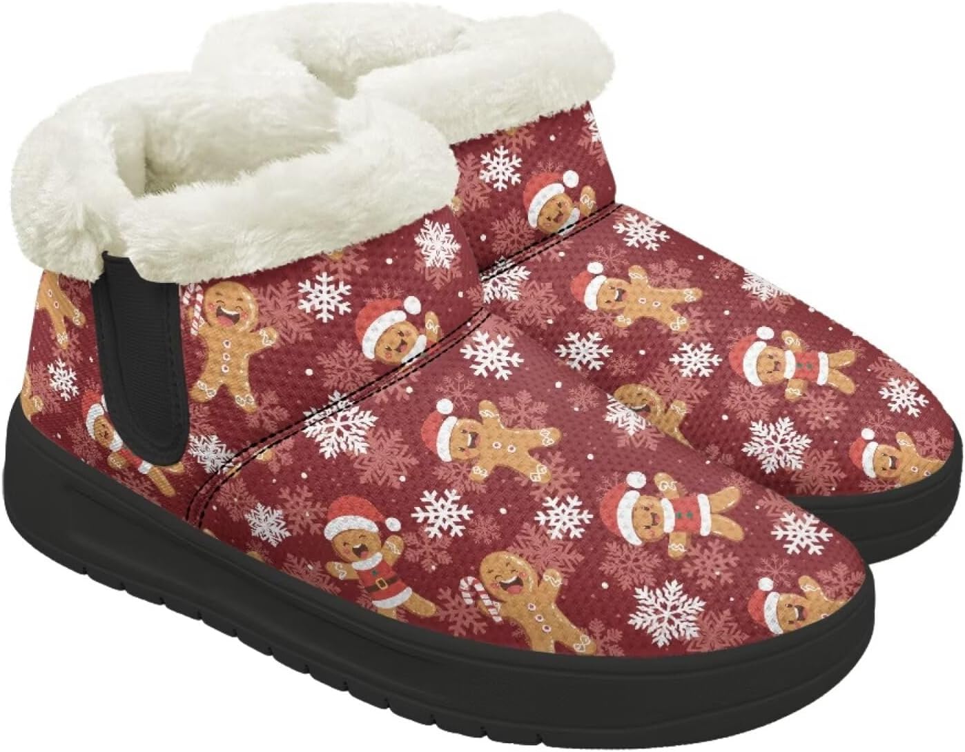 Рождественские зимние сапоги Forchrinse для женщин и мужчин: удобные, теплые, пушистые, до щиколотки, зимние, противоскользящие, Christmas Gingerbread Man
Рождественские зимние сапоги Forchrinse для женщин и мужчин: удобные, теплые, пушистые, до щиколотки, зимние, противоскользящие, Christmas Gingerbread Man