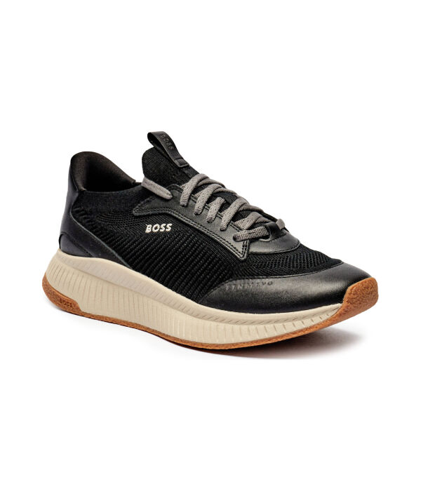 Кроссовки Boss Evo Slon с элементами кожи, черный
Кроссовки Boss Evo Slon с элементами кожи, черный