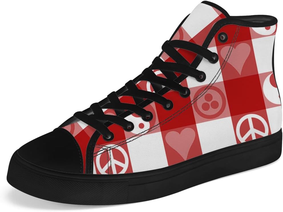 Кеды на высокой подошве chebing из холщовой ткани для мужчин и женщин, в клетку, с высокой шнуровкой, повседневная обувь, подарок для папы и мамы, красный
Кеды на высокой подошве chebing из холщовой ткани для мужчин и женщин, в клетку, с высокой шнуровкой, повседневная обувь, подарок для папы и мамы, красный