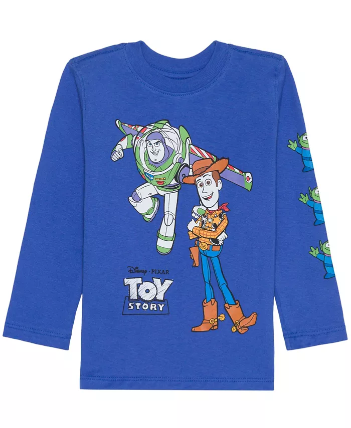 Мальчиковая футболка с длинным рукавом для малышей 2T-5T Toy Story, синий
Мальчиковая футболка с длинным рукавом для малышей 2T-5T Toy Story, синий