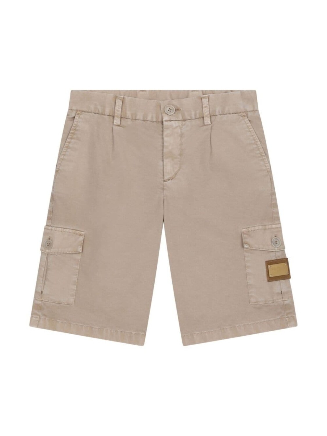 Dolce & Gabbana шорты-бермуды с логотипом, нейтральный цвет 
Dolce & Gabbana шорты-бермуды с логотипом, нейтральный цвет