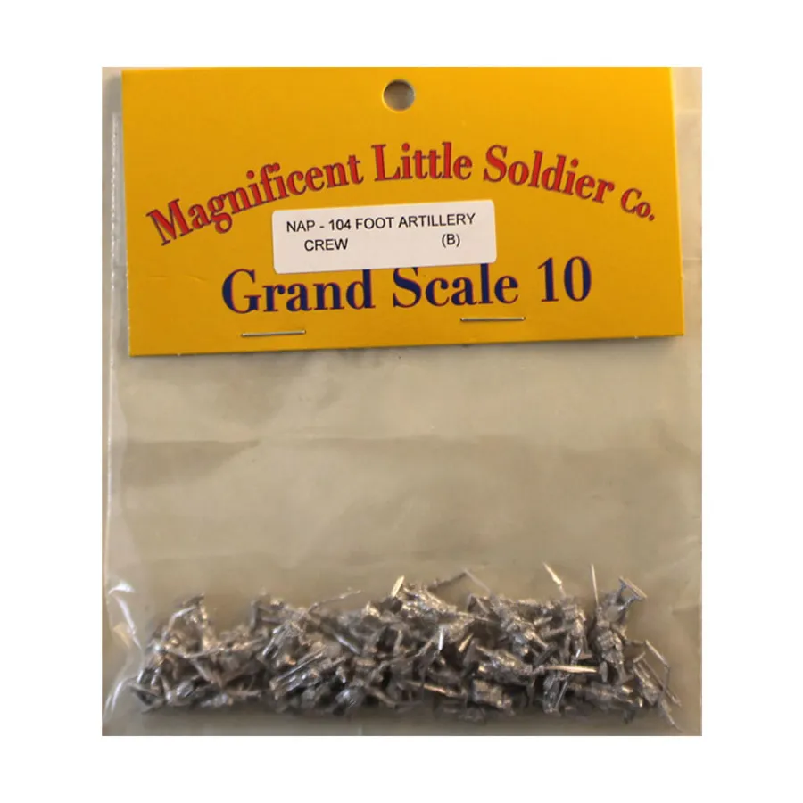 Пешие артиллерийские расчеты, Napoleonic - French (10mm)
Пешие артиллерийские расчеты, Napoleonic - French (10mm)