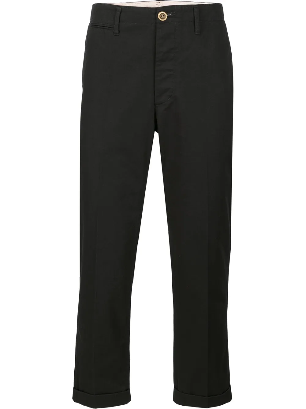 Укороченные брюки visvim, черный 
Укороченные брюки visvim, черный