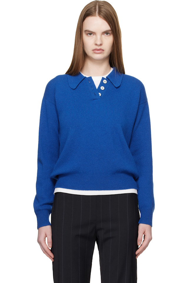 &Daughter Эксклюзивная синяя рубашка поло Edith от Ssense
&Daughter Эксклюзивная синяя рубашка поло Edith от Ssense