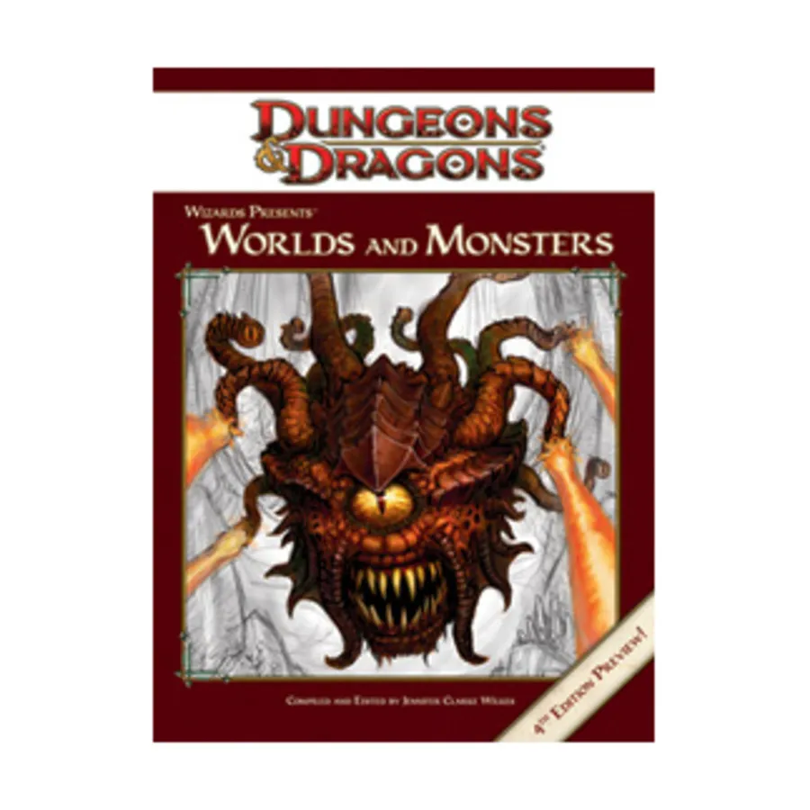 Wizards Presents - Worlds and Monsters (4th Edition Preview), Dungeons & Dragons (3rd Edition) (d20) - Fourth Edition Compatible Products, мягкая обложка
Wizards Presents - Worlds and Monsters (4th Edition Preview), Dungeons & Dragons (3rd Edition) (d20) - Fourth Edition Compatible Products, мягкая обложка