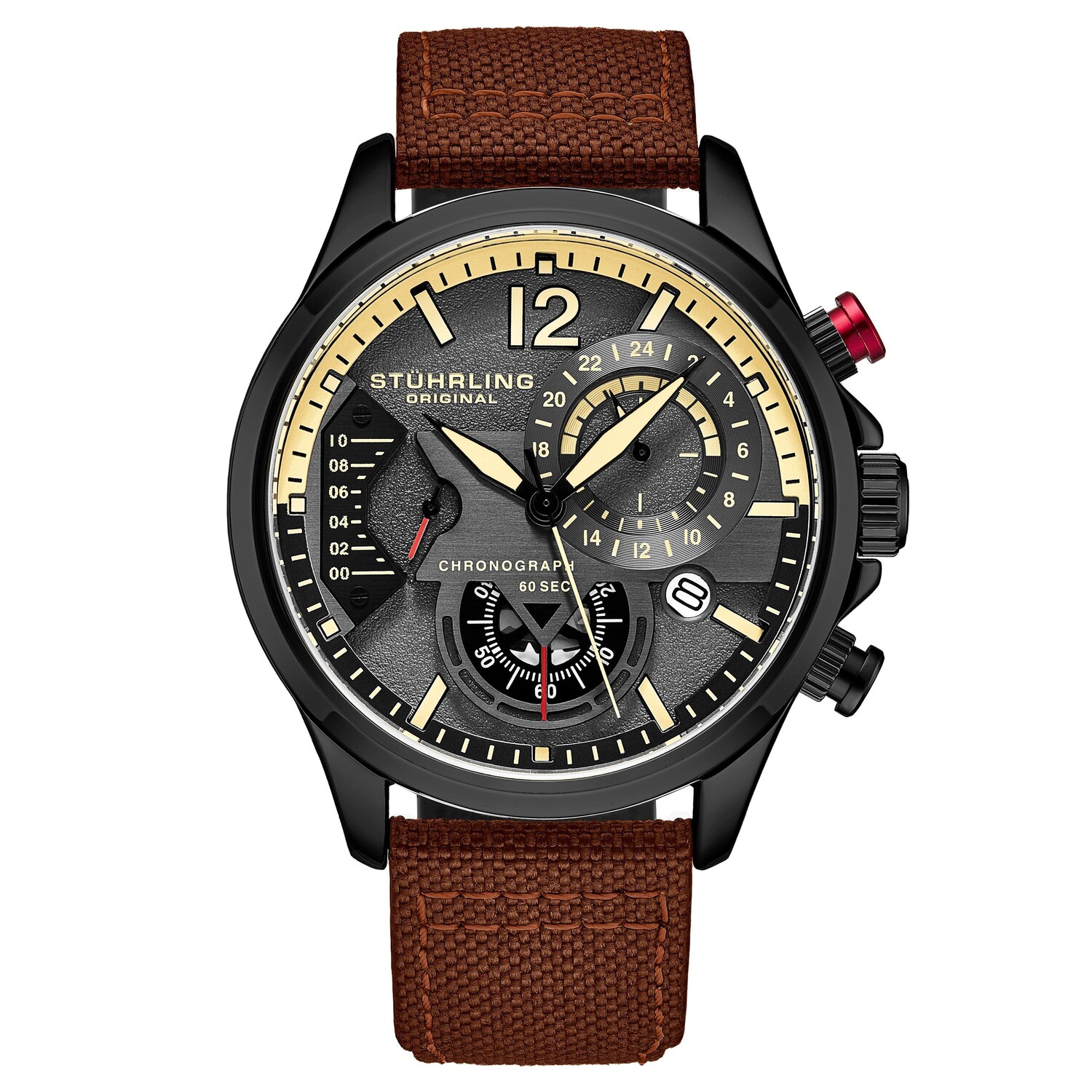 Часы-авиаторы Cordura Quartz 45 мм с кожаным ремешком STÜHRLING Original, коричневый
Часы-авиаторы Cordura Quartz 45 мм с кожаным ремешком STÜHRLING Original, коричневый