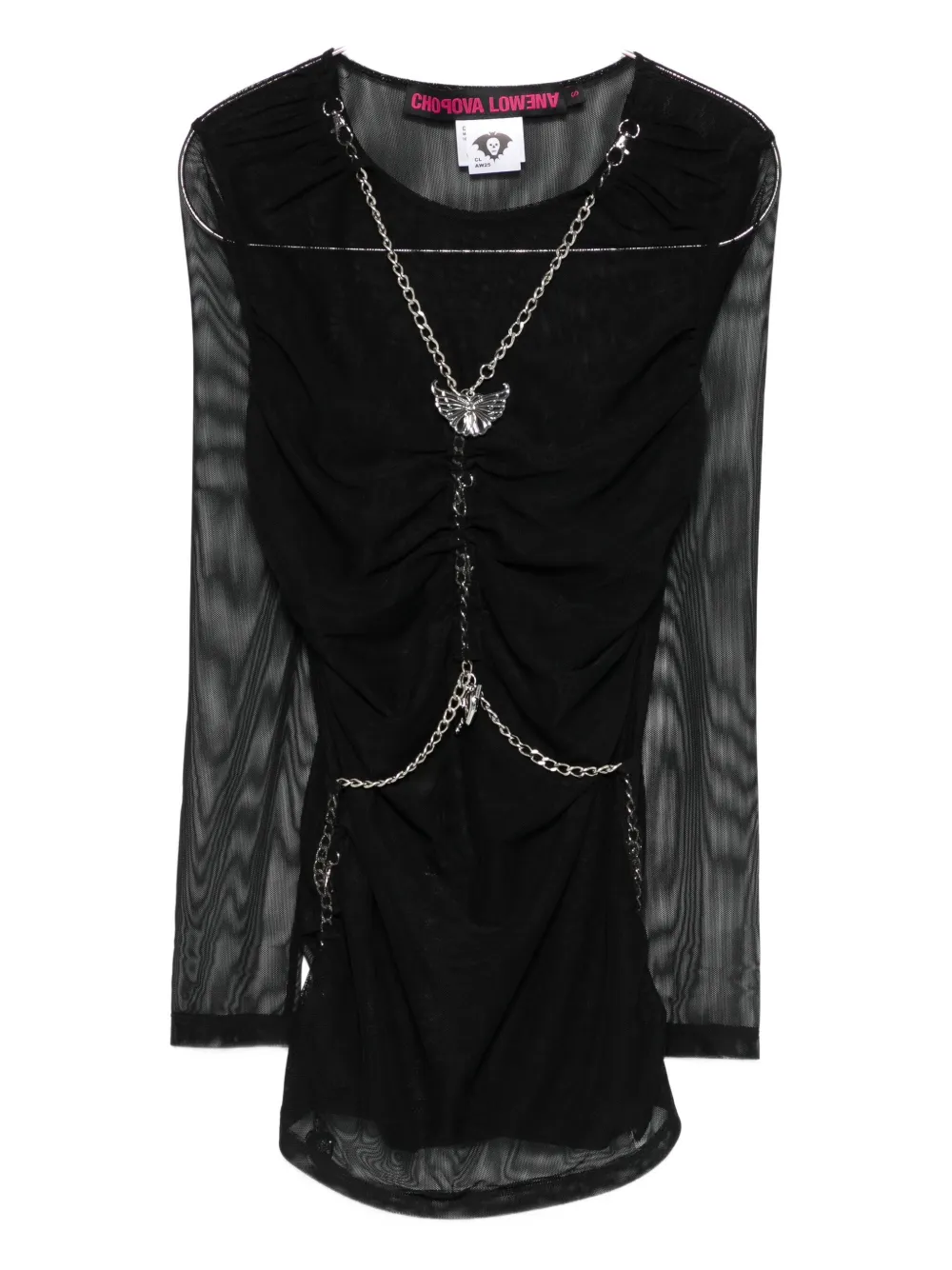 Блузка с цепочкой Chopova Lowena, черный
Блузка с цепочкой Chopova Lowena, черный