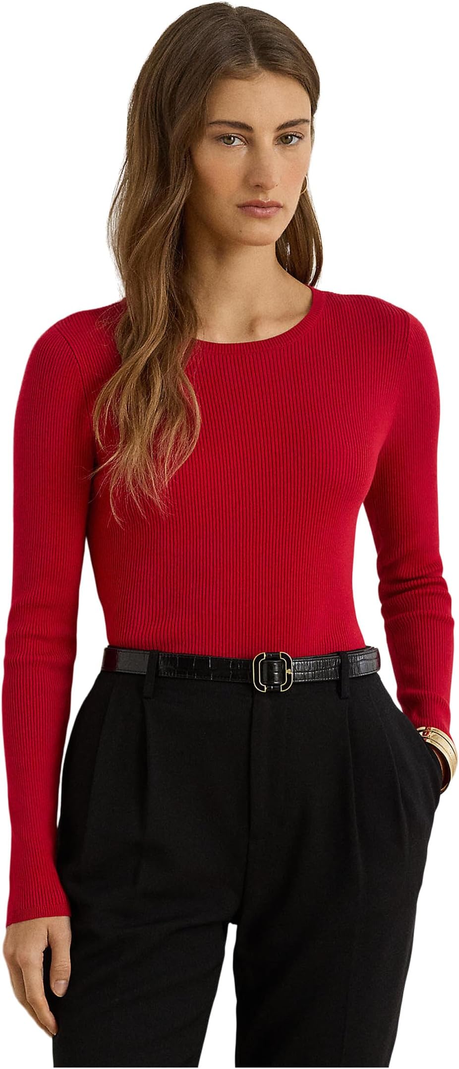Свитер Lauren Ralph Lauren Women's Rib-Knit Cotton-Blend Crew Neck Sweater, Ralph Red
Свитер Lauren Ralph Lauren Women's Rib-Knit Cotton-Blend Crew Neck Sweater, Ralph Red