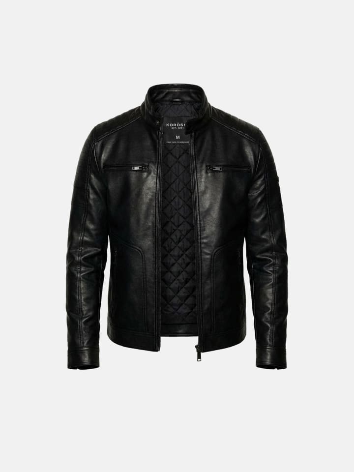 KOROSHI Байкерская куртка из искусственной кожи черного цвета
KOROSHI Байкерская куртка из искусственной кожи черного цвета