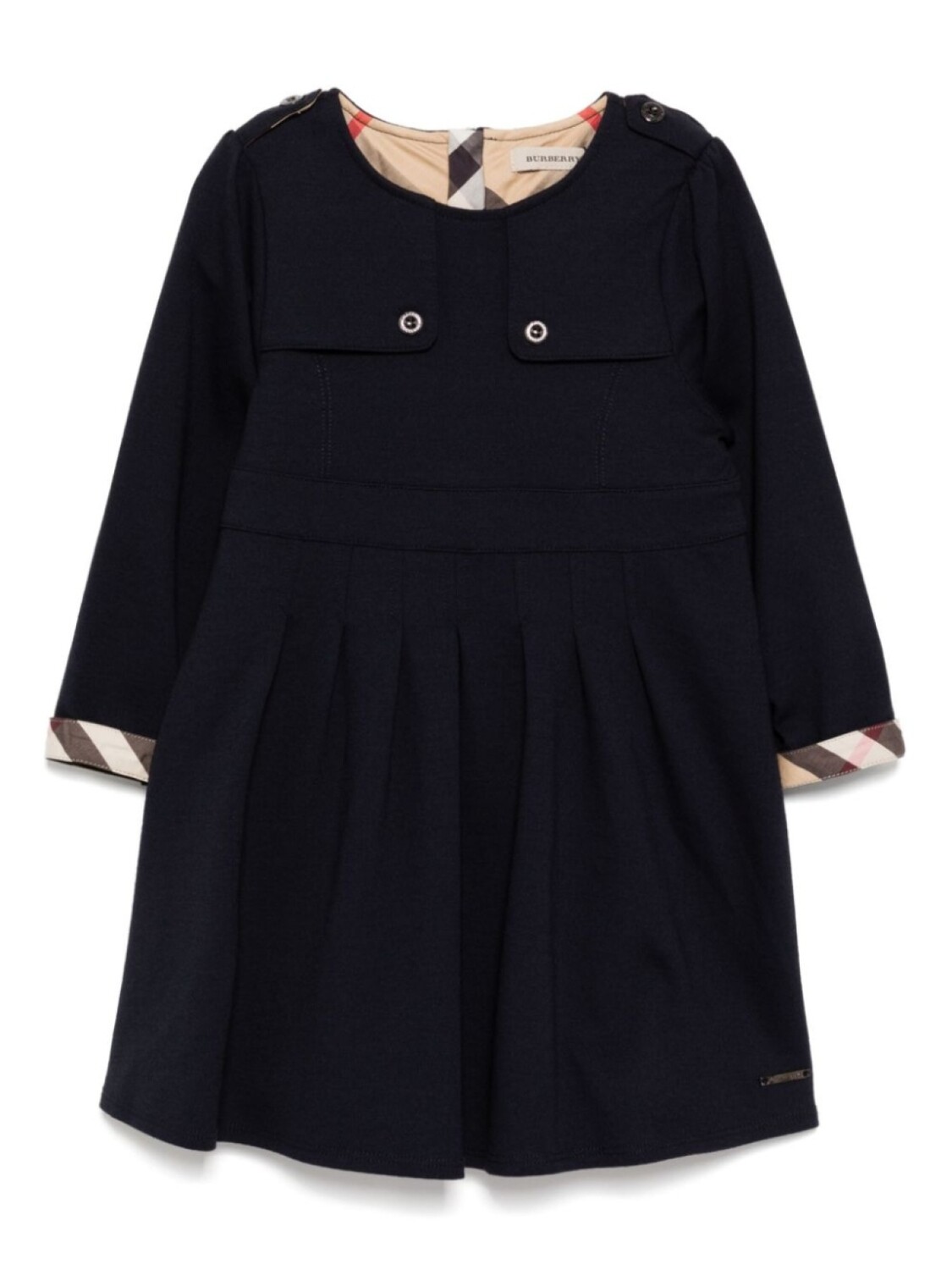 Burberry Kids платье с круглым вырезом, синий
Burberry Kids платье с круглым вырезом, синий