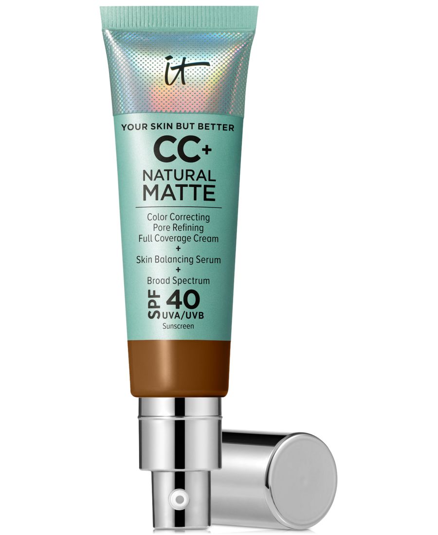 CC+ кремовая матирующая тональная основа SPF 40 IT Cosmetics, цвет deep honey
CC+ кремовая матирующая тональная основа SPF 40 IT Cosmetics, цвет deep honey