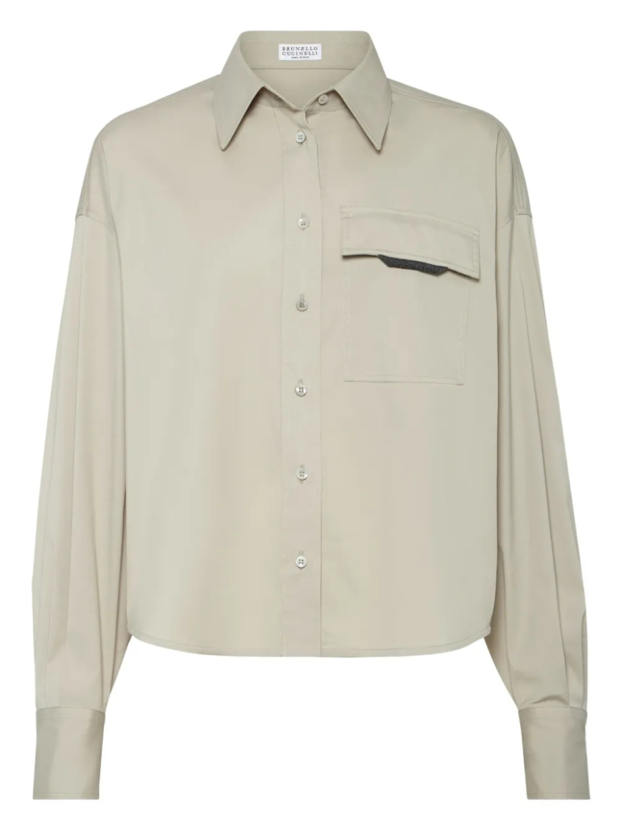 Рубашка из поплина Brunello Cucinelli, нейтральный
Рубашка из поплина Brunello Cucinelli, нейтральный