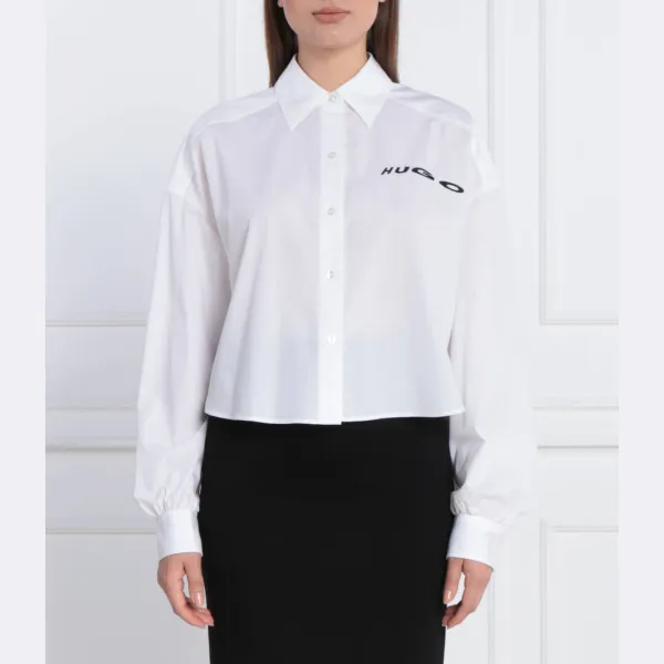 Рубашка Elmire классического кроя Hugo, белый 
Рубашка Elmire классического кроя Hugo, белый