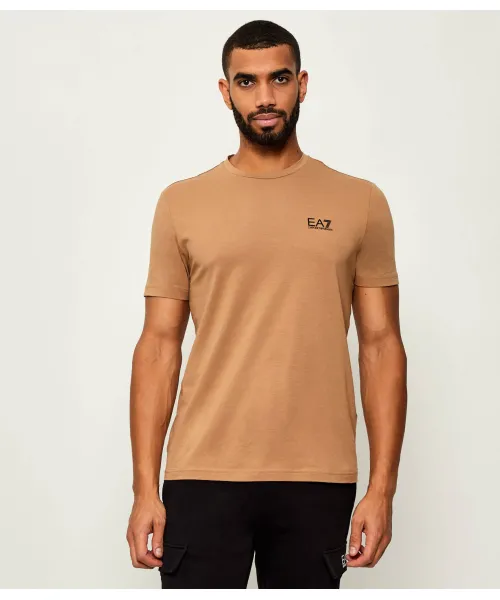 Футболка Slim fit Ea7, бежевый 
Футболка Slim fit Ea7, бежевый