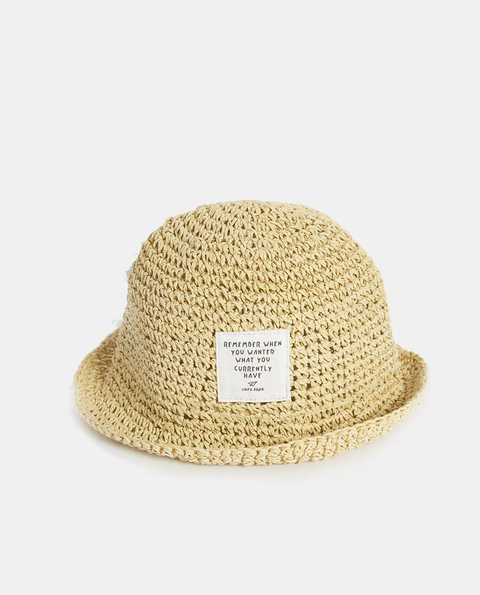 Панама с надписью Línea Daria, естественный
Панама с надписью Línea Daria, естественный