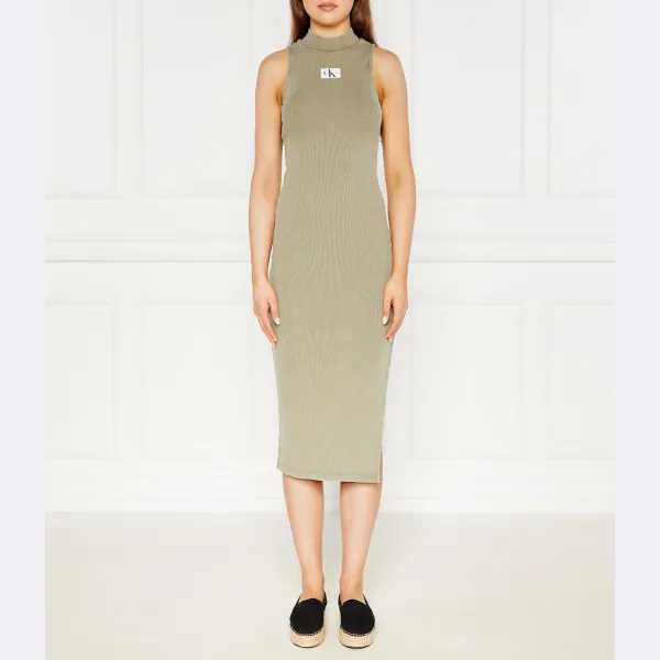 Платье с выстиранной ребристой этикеткой Calvin Klein, зеленый
Платье с выстиранной ребристой этикеткой Calvin Klein, зеленый