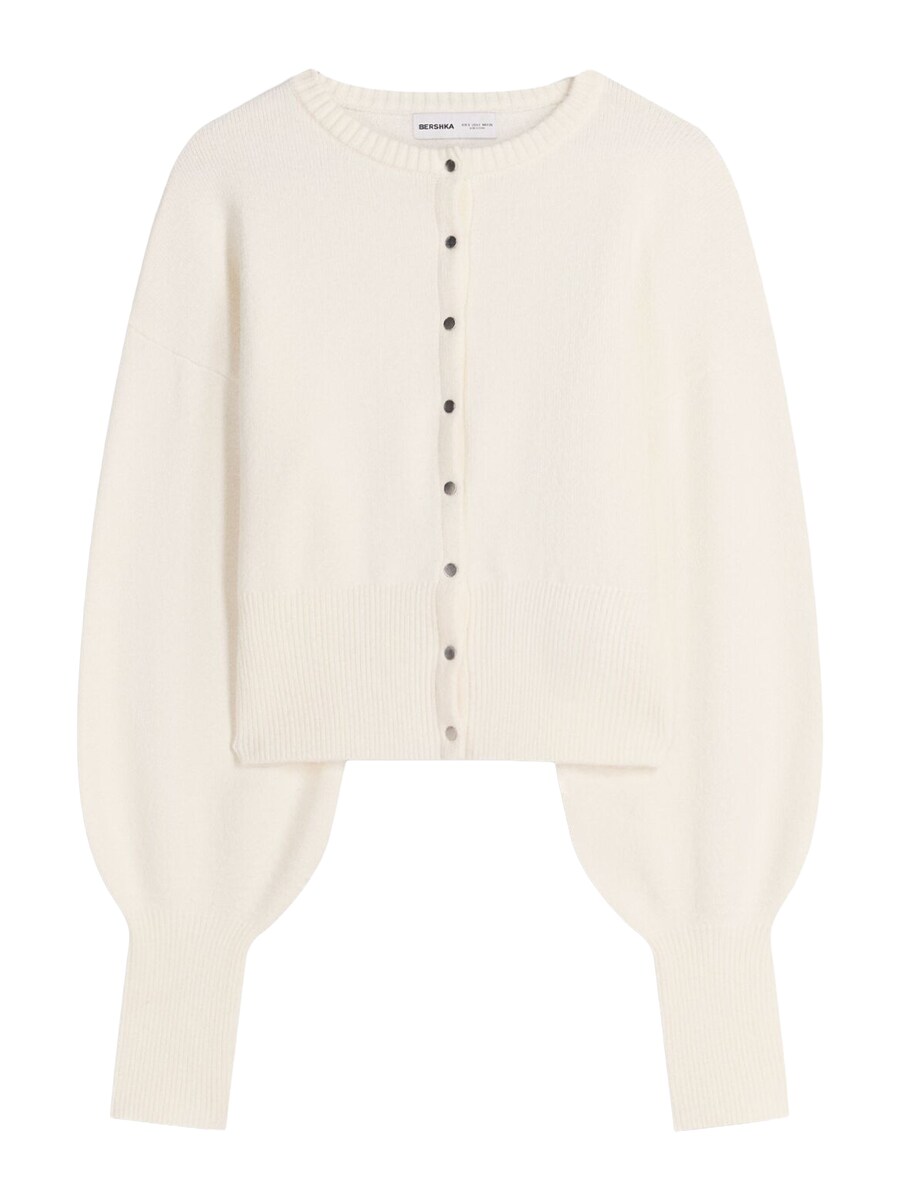 Вязаный кардиган Bershka, Ecru
Вязаный кардиган Bershka, Ecru