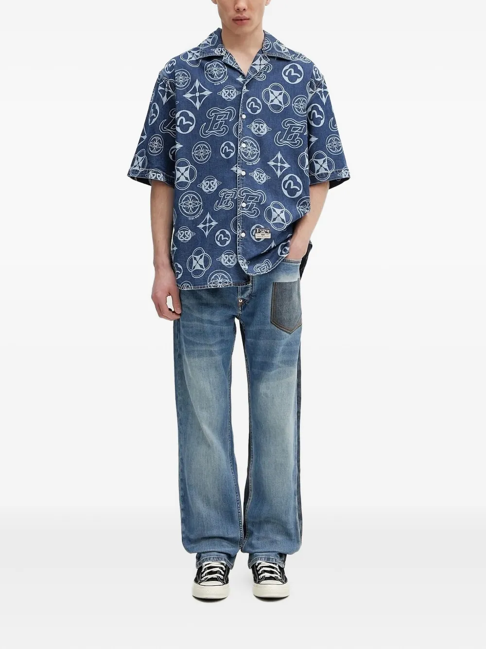 Джинсы с лоскутными вставками EVISU, синий
Джинсы с лоскутными вставками EVISU, синий