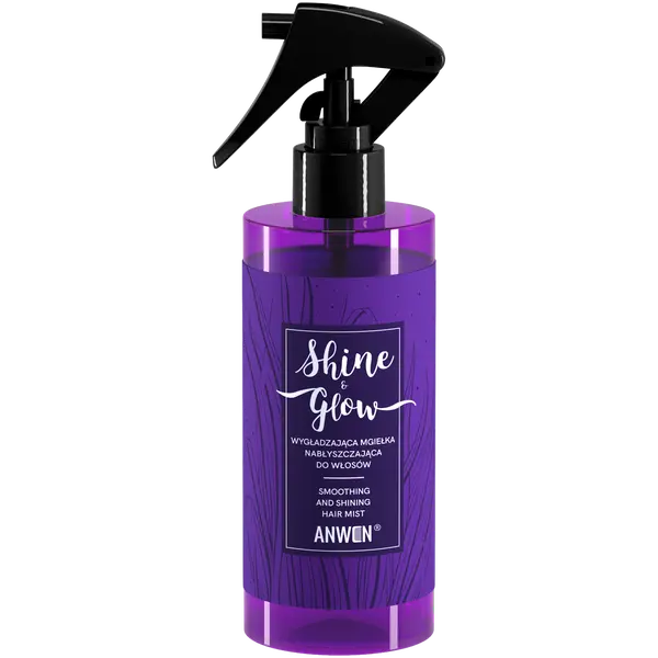 Спрей для придания блеска и гладкости волосам, 150 мл Anwen Shine&Glow
Спрей для придания блеска и гладкости волосам, 150 мл Anwen Shine&Glow