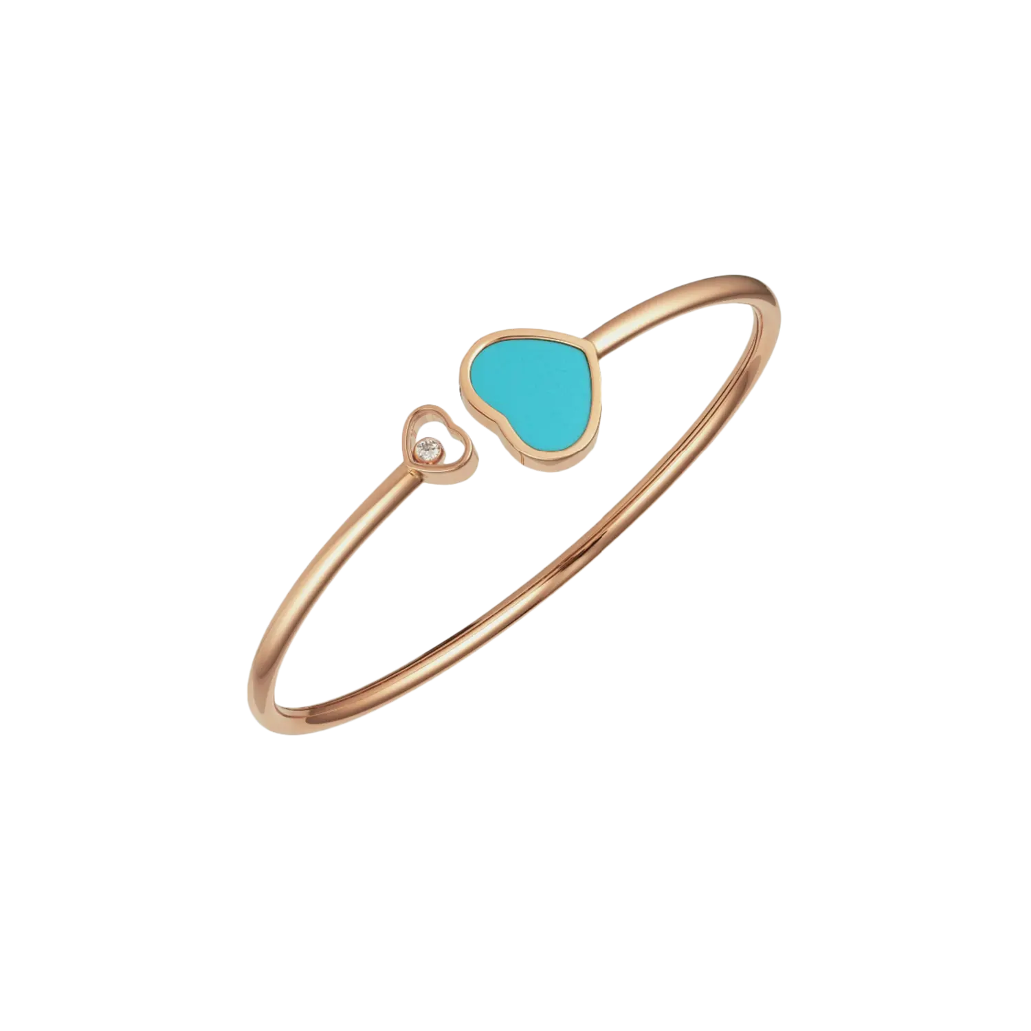 Жесткий браслет happy hearts из розового золота с бриллиантами и бирюзой Chopard
Жесткий браслет happy hearts из розового золота с бриллиантами и бирюзой Chopard